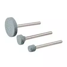3pc Dremel grinding wheels stones pancake cylinder shape 3.1mm shank