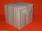 Fabric gift storage cube box