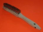 German 3 row crimped steel wire brush