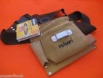 Single leather plumbers tool belt pouch