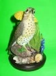 Song thrush resin bird figurine