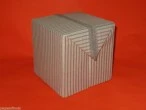 Striped canvas gift storage box