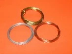 3 options of wire copper brass and steel