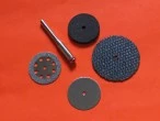 4 assorted wheels with 3.1mm mandrel