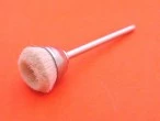 Mini cup brush made from goat hair